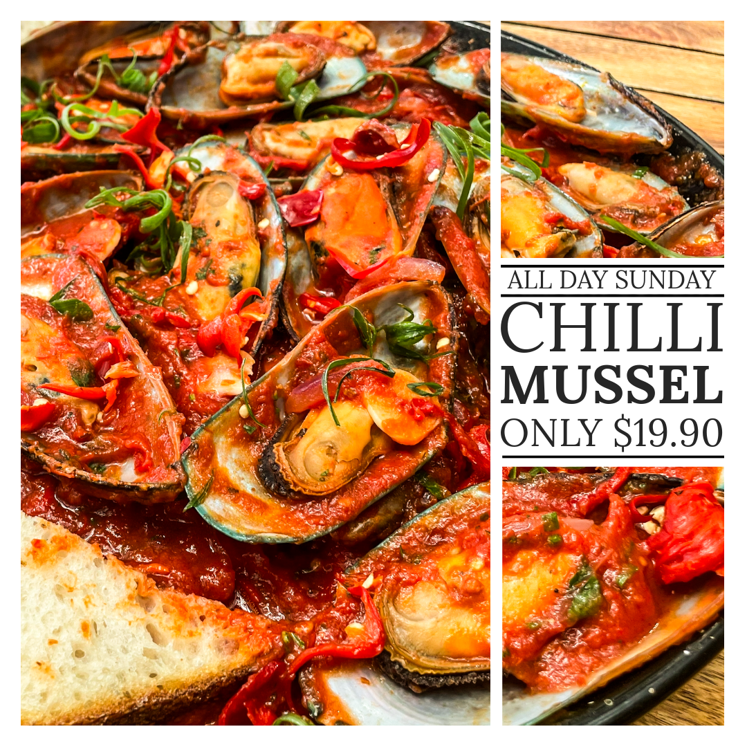 Sunday Special: $19.90 Chilli Mussels